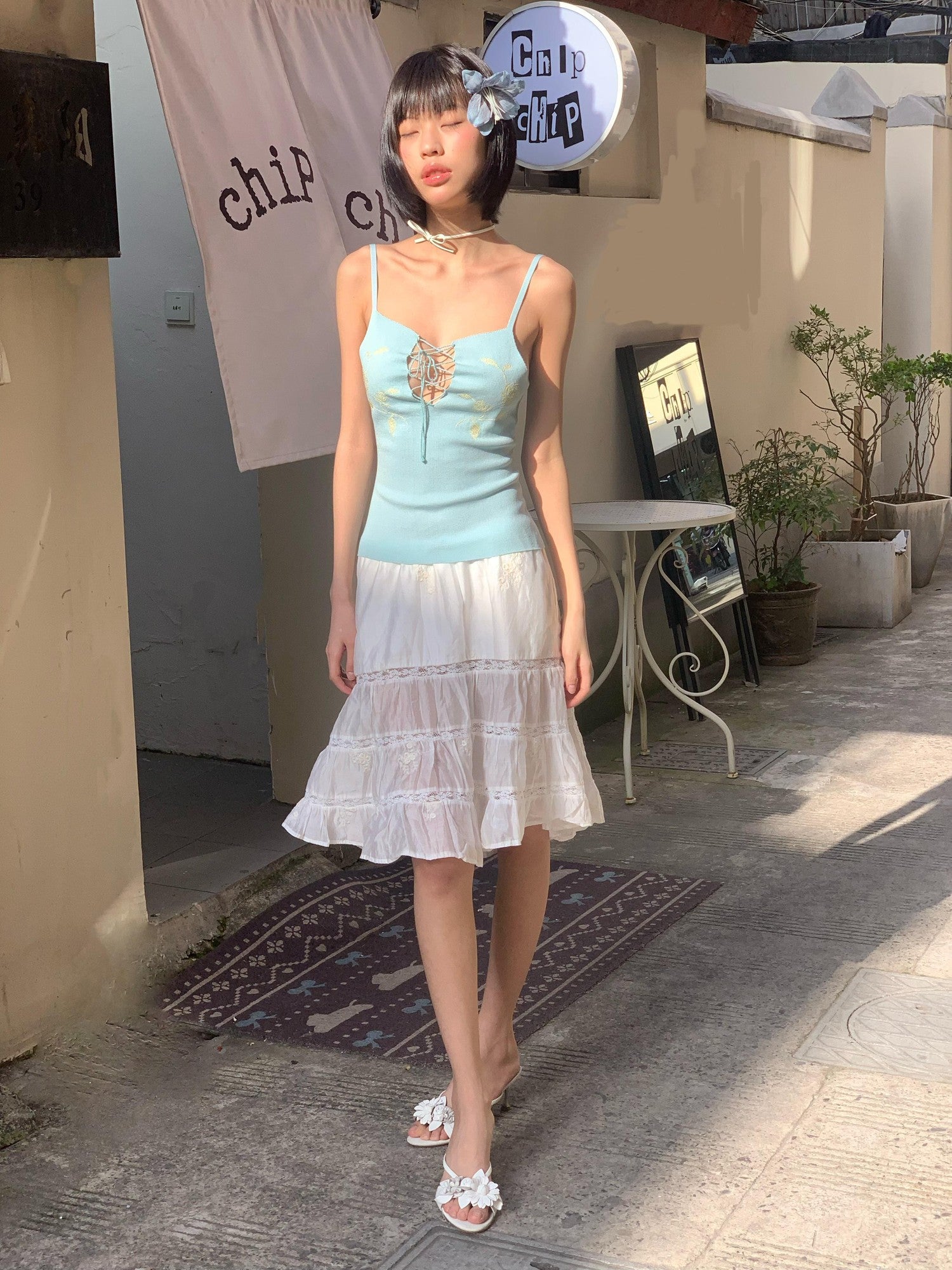 Chipchipshop Mint Green Original Knitted Stretch Wide Strap Women&