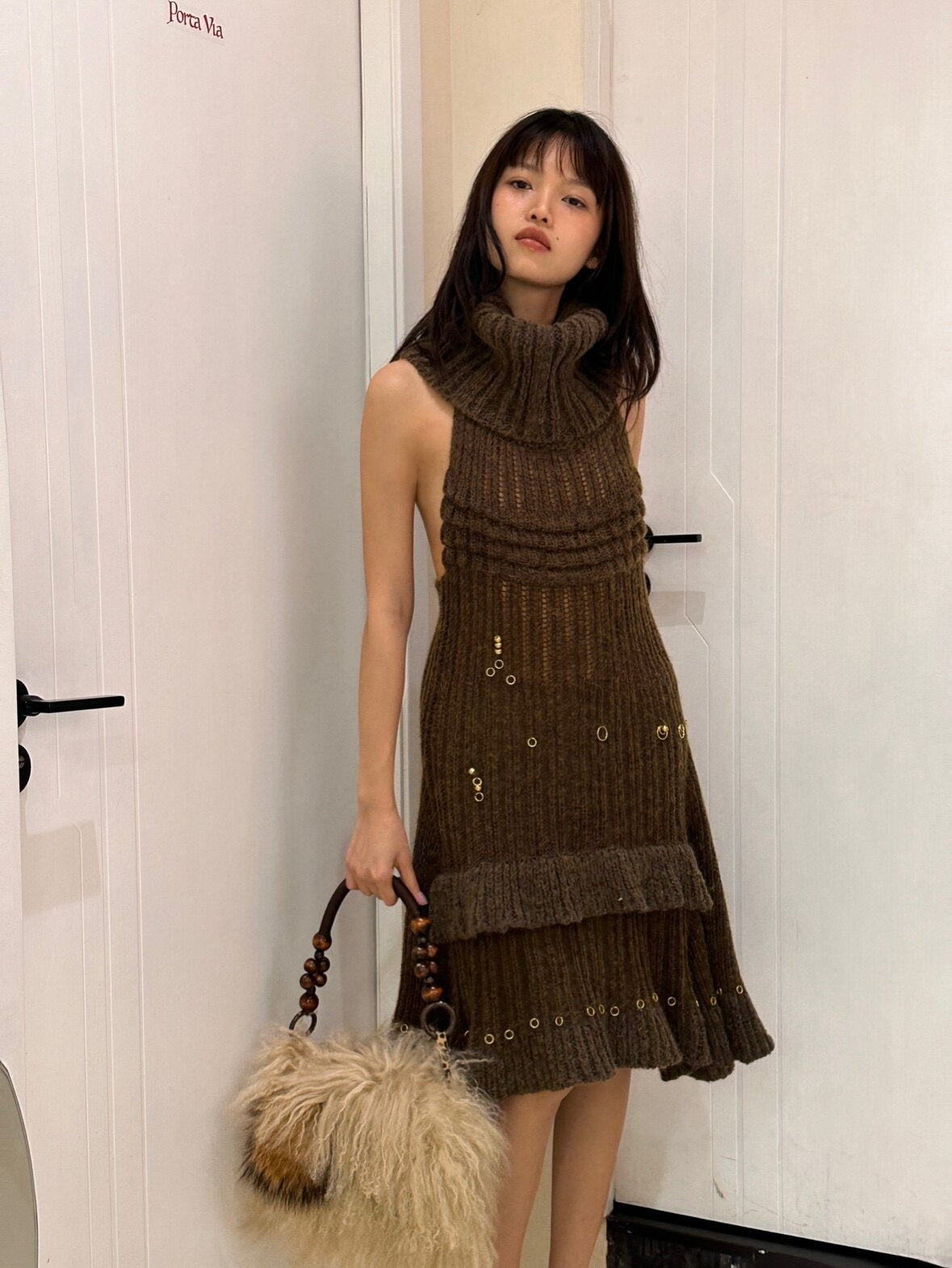 Chipchipshop_Moss_Green_Hand_Beaded_Knit_Women&