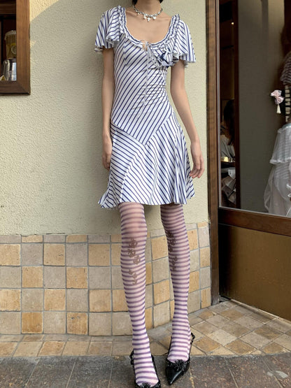 Chipchipshop Nautical Original Striped Print Durable Women&