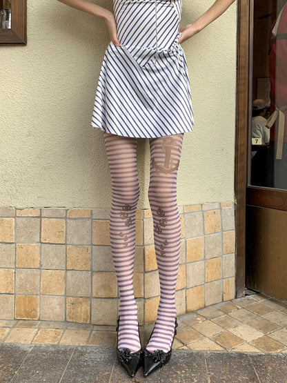 Chipchipshop Nautical Original Striped Print Durable Women&