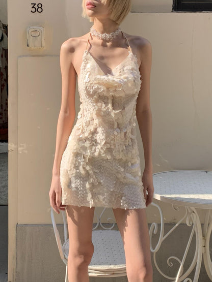 Chipchipshop Nude Mermaid Sequins Low Waist H Line Women&