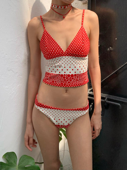 Chipchipshop Orange Soda Vintage Polka Dot Women&