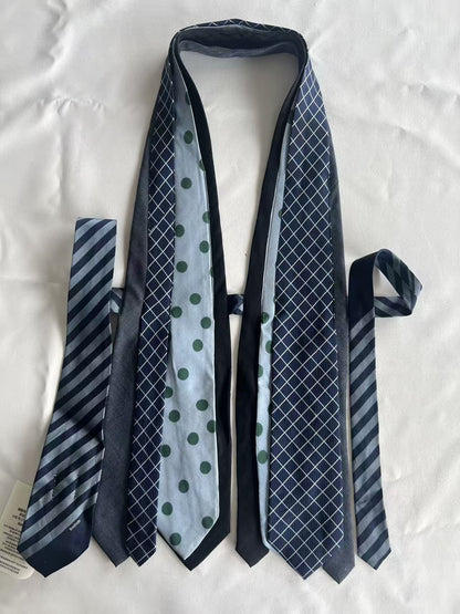 Chipchipshop_Original_Vintage_Tie_Detail_V-neck_Unique_Print_One_Of_A_Kind_Women&