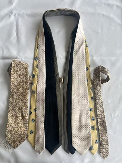 Chipchipshop_Original_Vintage_Tie_Detail_V-neck_Unique_Print_One_Of_A_Kind_Women&