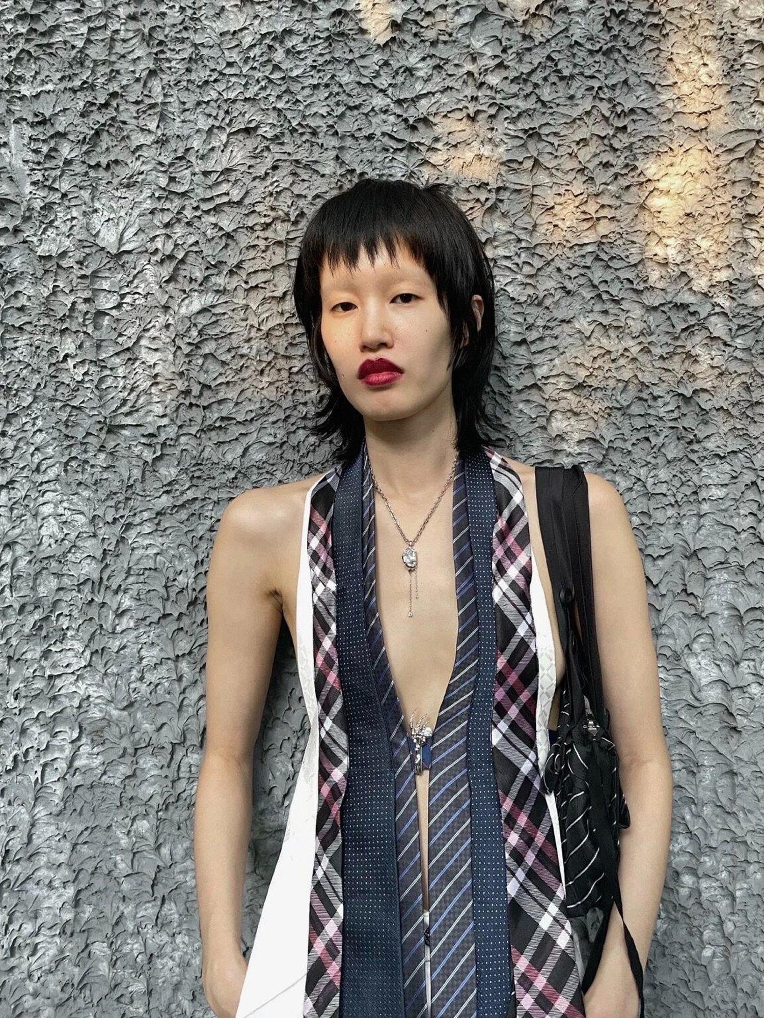 Chipchipshop Original Vintage Tie Detail V-neck Unique Print One Of A Kind Women&