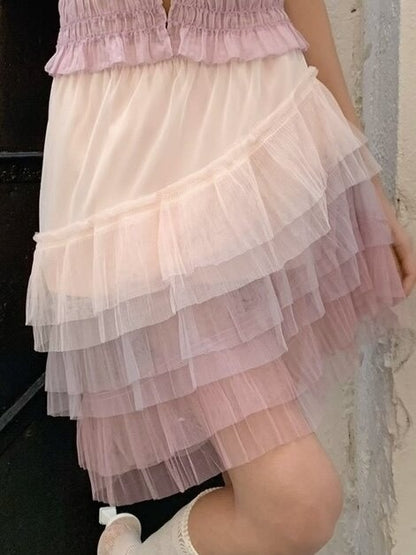 Chipchipshop_Pink_Purple_Cloud_Asymmetrical_Tulle_Ruffle_Women&