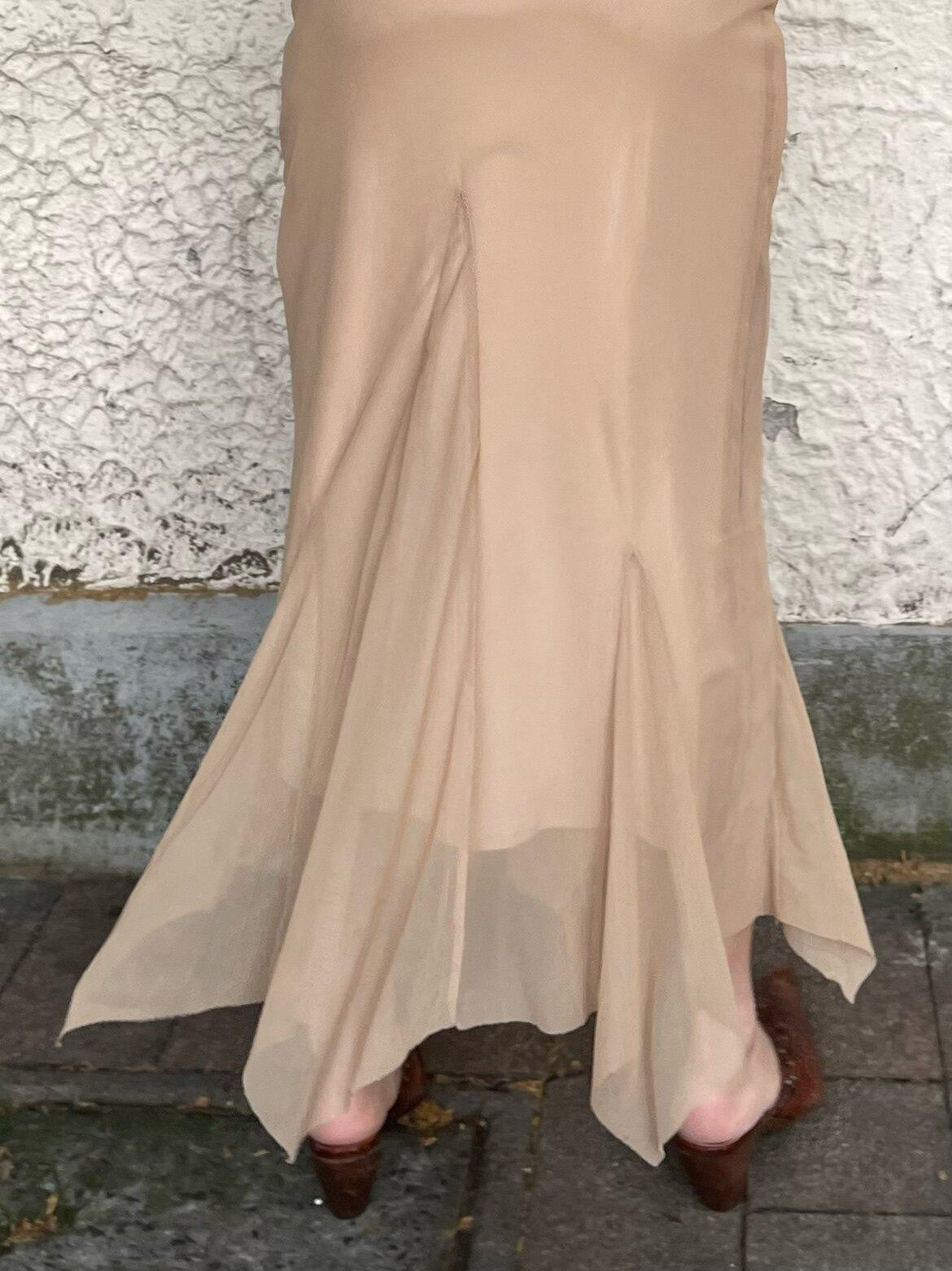 Chipchipshop Sheer Printed Mesh Stretch V-neck Women&