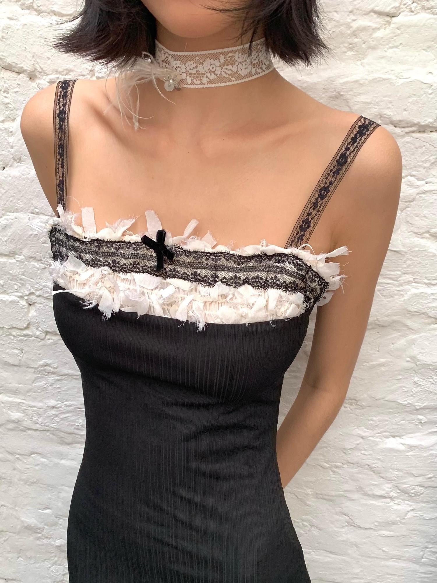 Chipchipshop Vintage Lace Satin Ribbon Feather Accent Lace Button Women&