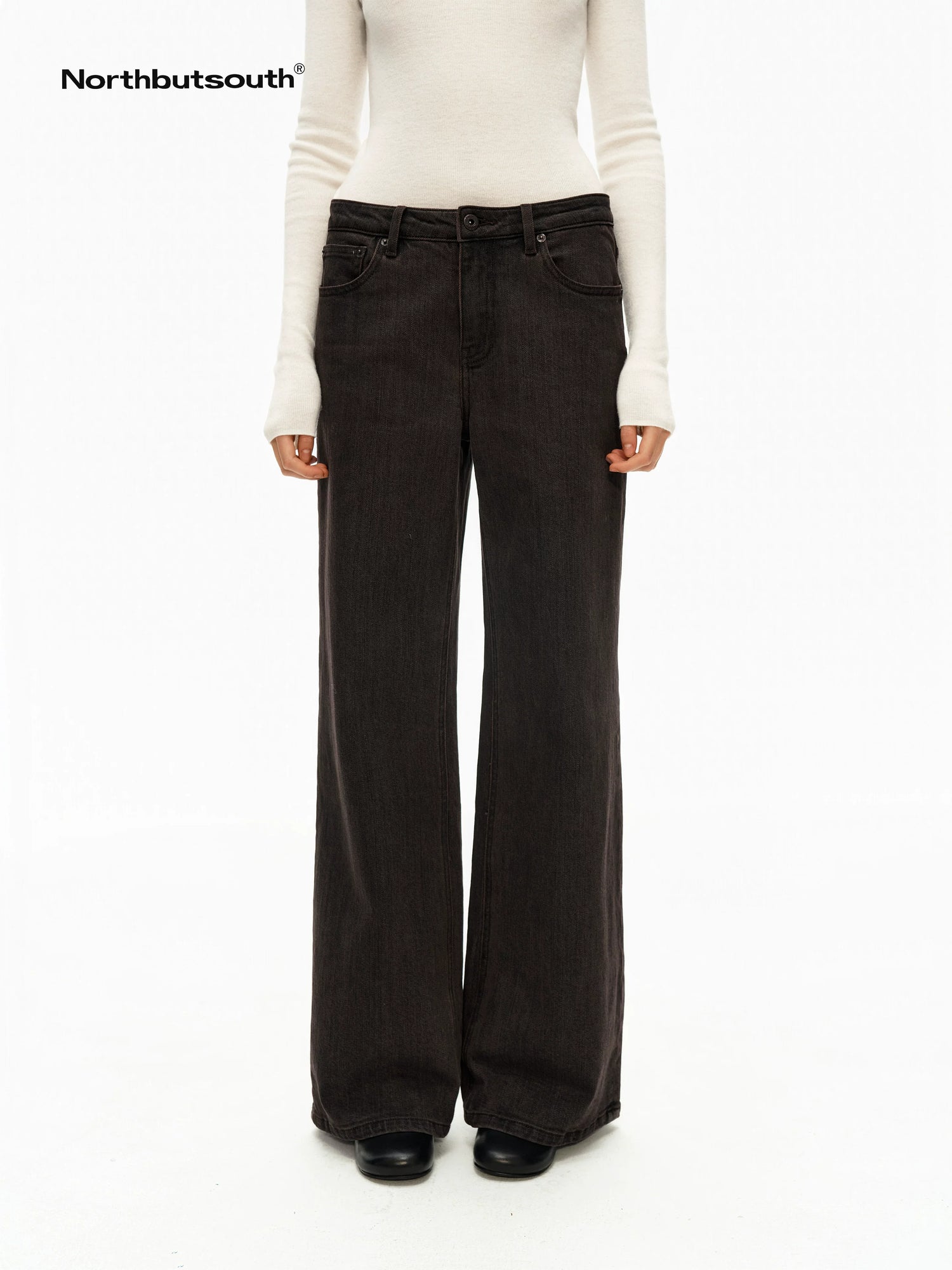 Chocolate Vintage Distressed Enzyme Wash Women&