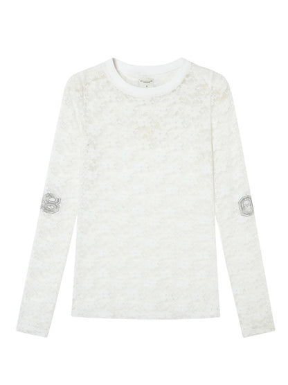 Breton Chun Lace Long Sleeve Top