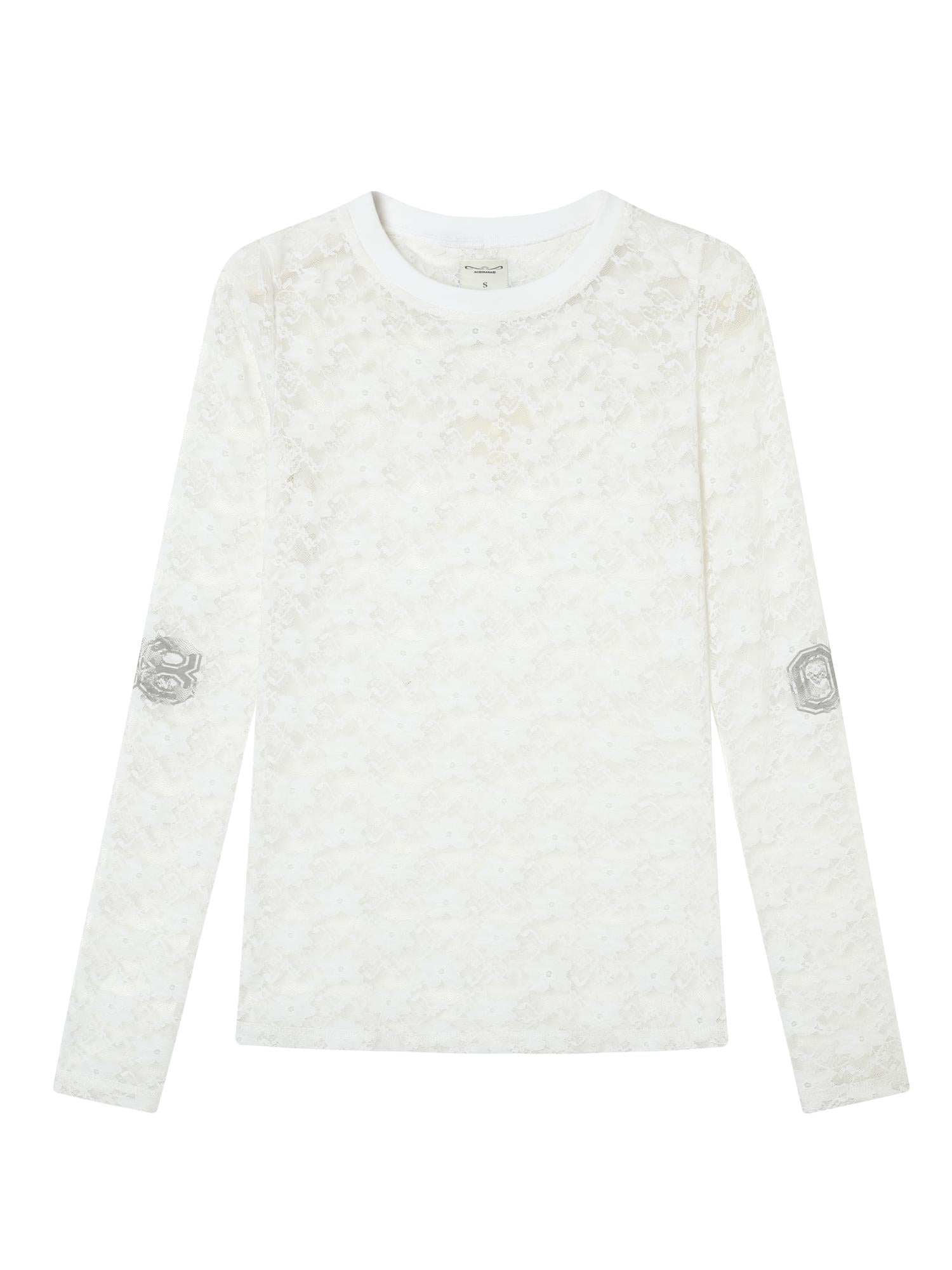 Achihara Breton Chun Lace Long Sleeve Top