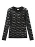 Achihara Breton Chun Lace Long Sleeve Top