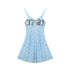 Achihara Breton Camellia Lace Slip Dress V Neck T Shirt Long Sleeve