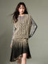 DIDDI MODA Classic Cable Knit V Neck Sweater Vest