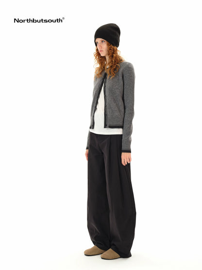 Classic Double Pleat Cocoon Trousers