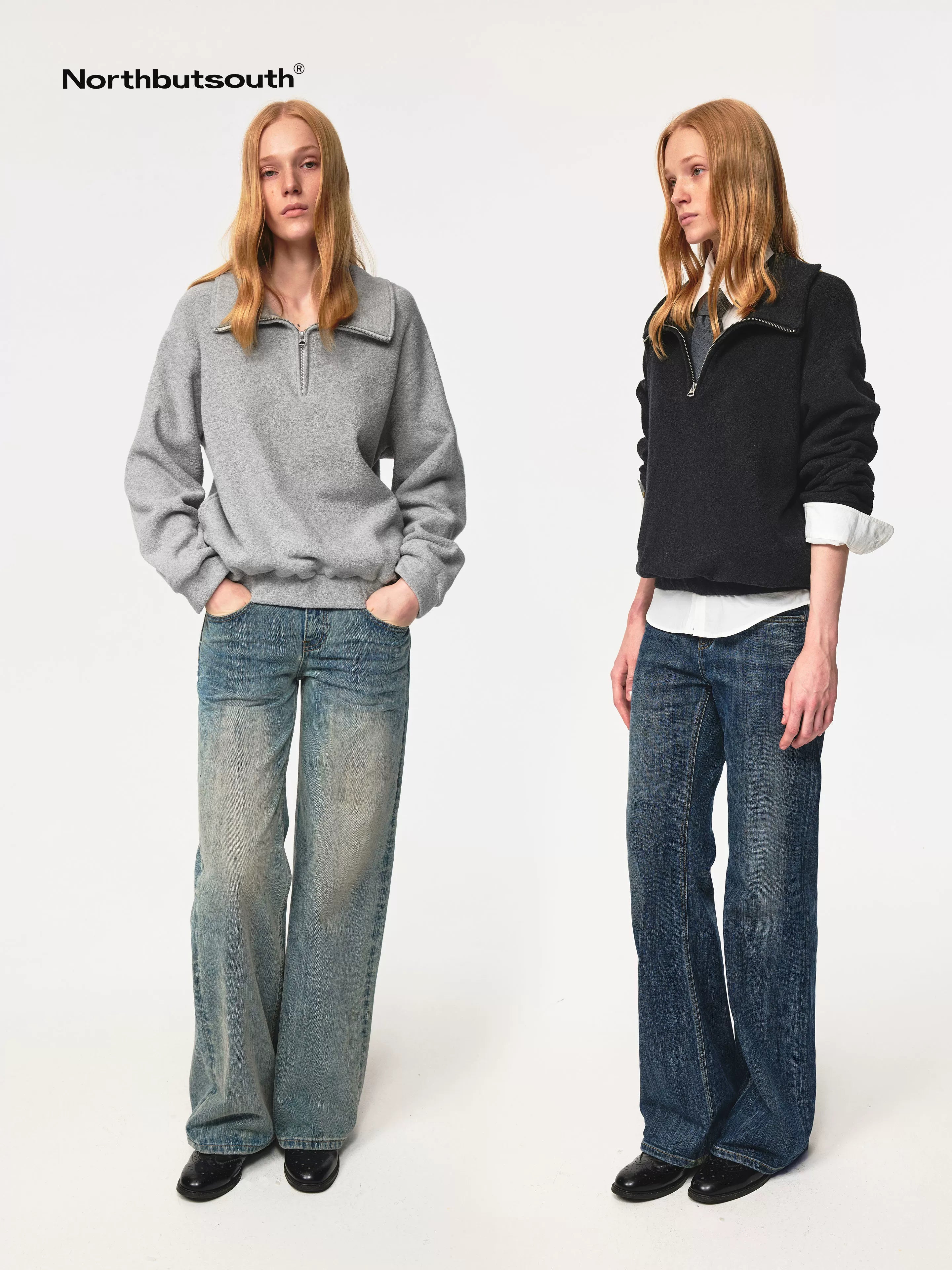 Classic Half Zip Pullover With Pockets