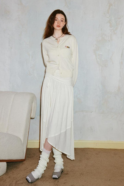 Classicalist Asymmetrical Pleated Maxi Dress