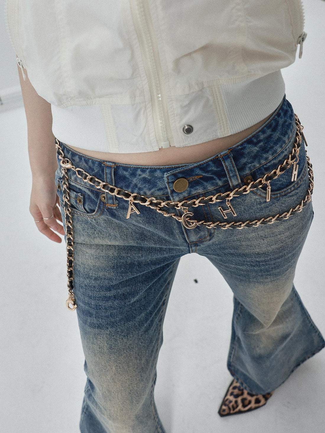 Achihara Co Co Elegant Body Chain Belt Unisex Waist Jewelry