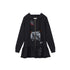 Achihara Plasmatics Punk Band Distressed Cropped Hoodie Dress