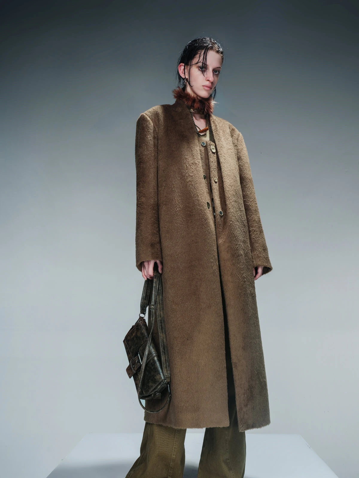 Tailored Mid Length Wool Coat