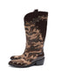 Mid Calf Camo Rivet Combat Boots