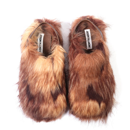 NN NORTH NODE Platform Fur Slippers