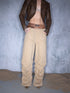 UpdateNN NORTH NODE Ripple Overlap Washed Pleated Wide Leg Trousers