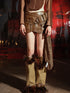 UpdateNN NORTH NODE Irregular Leather Mini Skirt With Asymmetric Hem