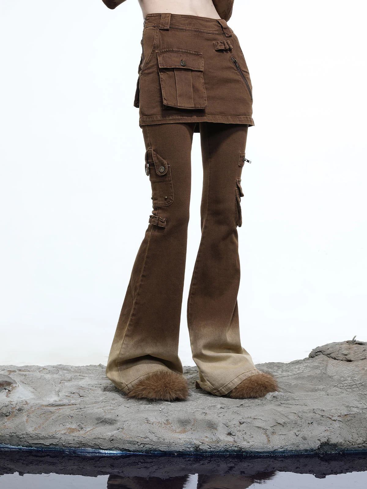 Moon Priestess Washed Denim Culottes