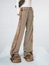 UpdateNN NORTH NODE Washed Raw Hem Straight Leg Elastic Waist Pants