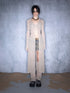 UpdateNN NORTH NODE Luminous Veil Lightweight Long Knit Cardigan With Tie Front