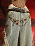 UpdateNN NORTH NODE Vintage Multicolor Button Up Waist Chain