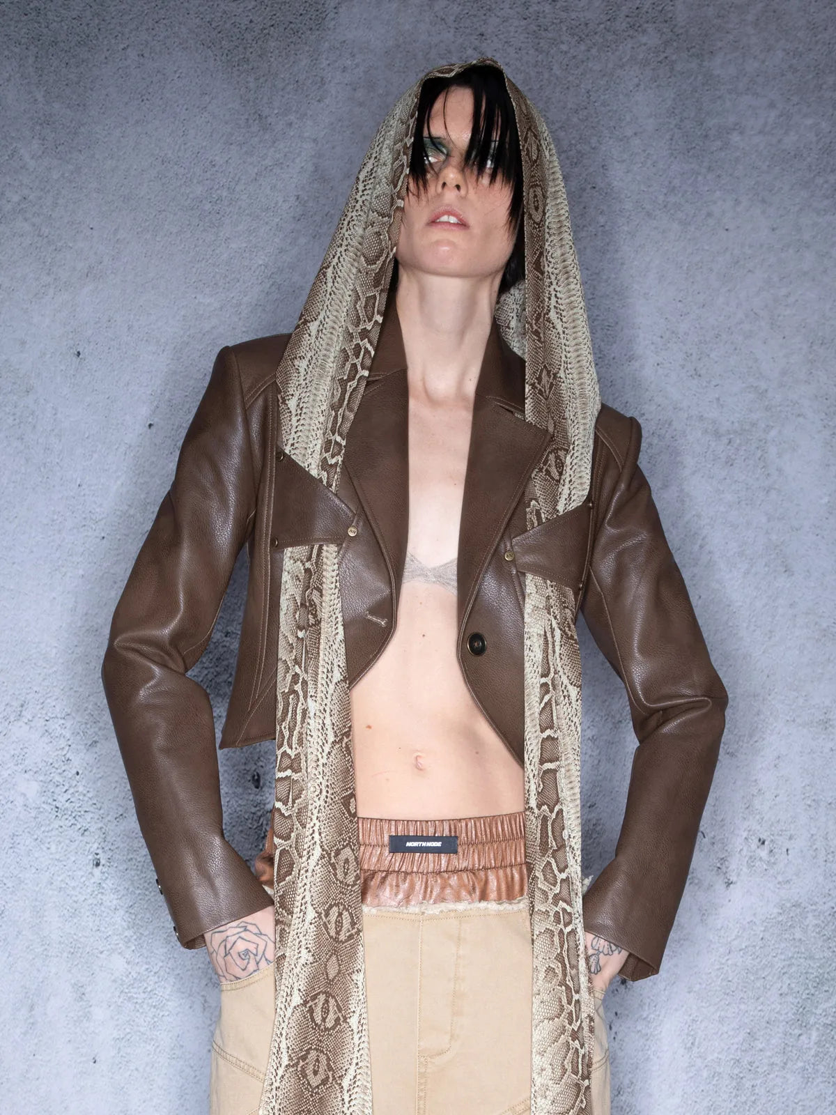 Wild Coronation Detachable Leather Blazer