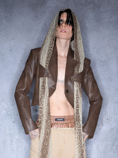 Wild Coronation Detachable Leather Blazer