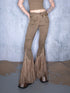 Ember Glow Dawn Flared Chiffon Tie Pants