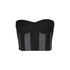 ALINNV STUDIO Ribbed Motorcycle Bandeau Top With Detailing