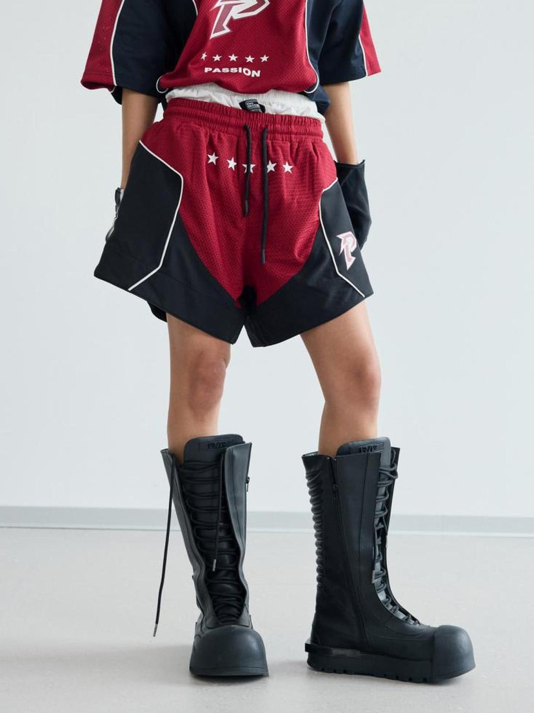 Peoplesense Colorblock Retro Quick Dry Ultra Shorts Loose Fit