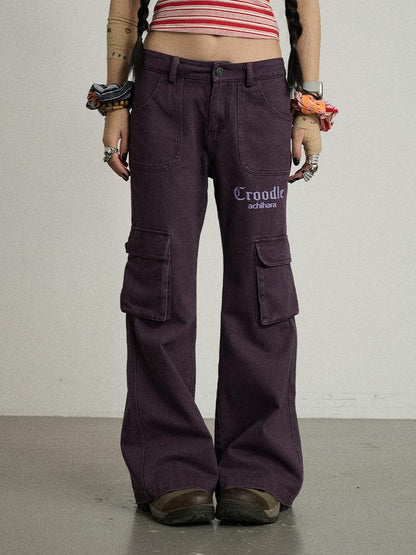 Achihara Coo Coo Pants Cargo Wide Leg Trousers