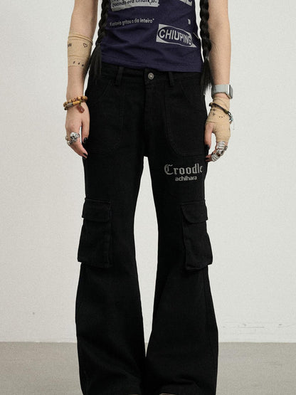 Achihara Coo Coo Pants Cargo Wide Leg Trousers