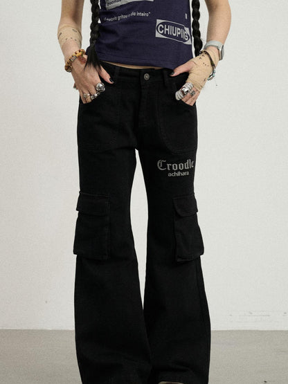 Achihara Coo Coo Pants Cargo Wide Leg Trousers