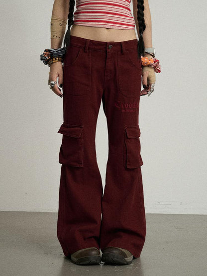 Achihara Coo Coo Pants Cargo Wide Leg Trousers