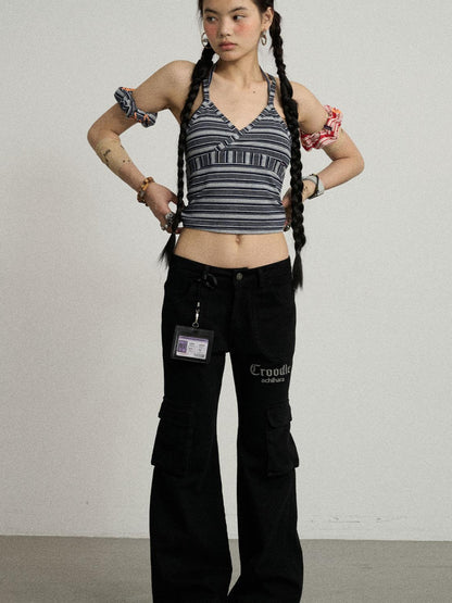 Achihara Coo Coo Pants Cargo Wide Leg Trousers
