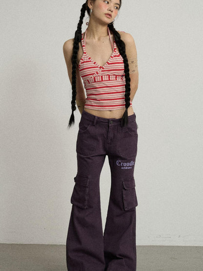 Achihara Coo Coo Pants Cargo Wide Leg Trousers
