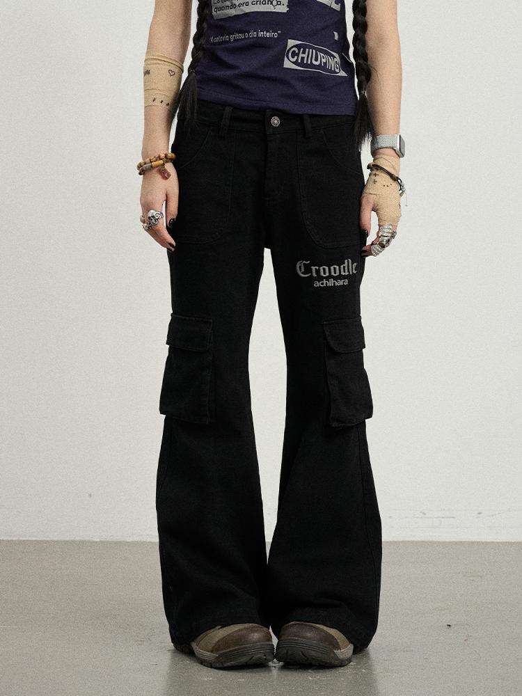 Achihara Coo Coo Pants Cargo Wide Leg Trousers