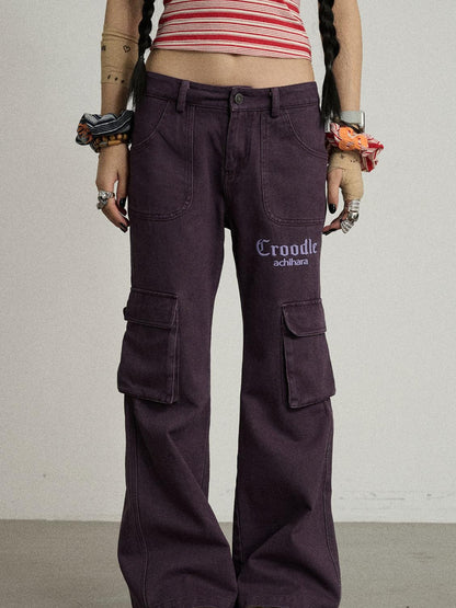 Achihara Coo Coo Pants Cargo Wide Leg Trousers