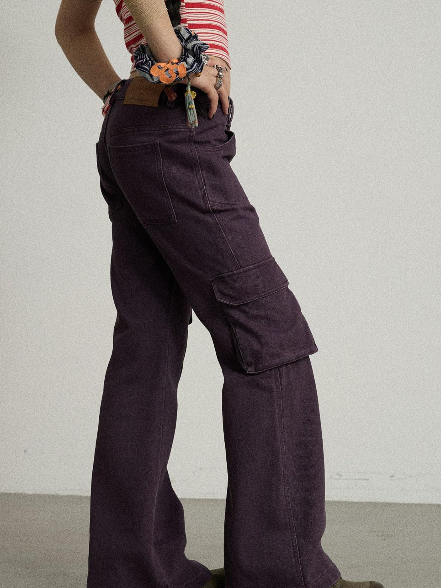 Achihara Coo Coo Pants Cargo Wide Leg Trousers