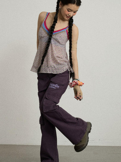 Achihara Coo Coo Pants Cargo Wide Leg Trousers