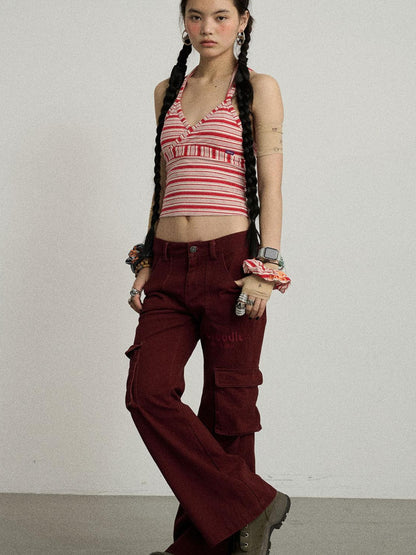 Achihara Coo Coo Pants Cargo Wide Leg Trousers