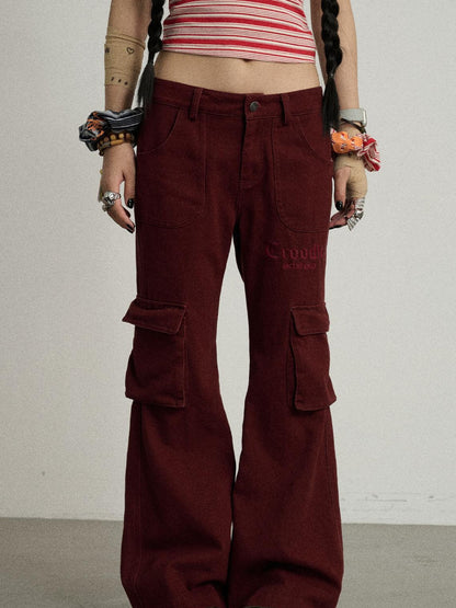 Achihara Coo Coo Pants Cargo Wide Leg Trousers