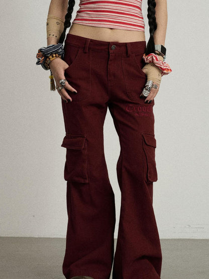 Achihara Coo Coo Pants Cargo Wide Leg Trousers